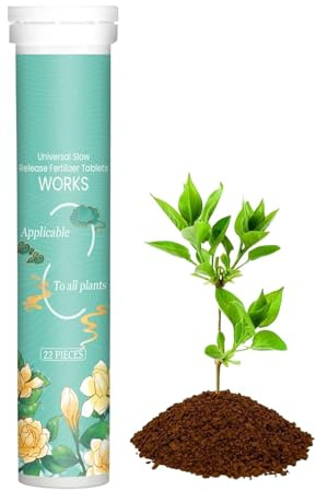 Uhngw Fertilizzante a rilascio lento, alimento per piante da esterno | Fertilizzante per piante a rilascio lento da 22 pezzi | Concime per piante da giardino, fertilizzante per piante d'appartamento,