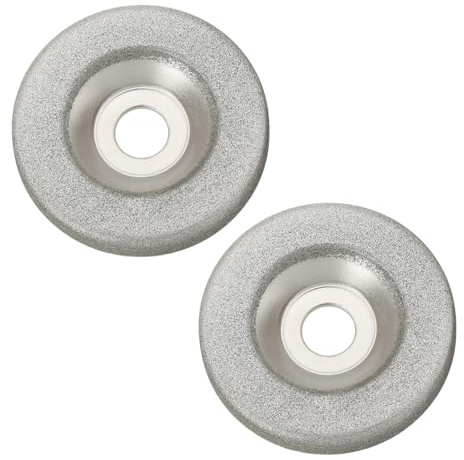 Be In Your Mind 2 Pezzi Di Ricambio Per Mola Diamantata Mola Di Affilatura OD 49mm Apertura 10mm Grana 180 Mola Abrasiva Compatibile Con KRAFT GUS 650