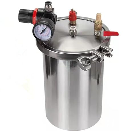 Vituord Druckbehälter Aus Edelstahl, Vorratsbehälter Für Leimspender, Mit Druckregelventil, Barometer, Für Flüssige Leime, Farben, Beschichtungen