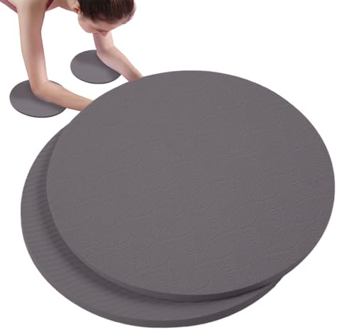 Trainingspads für Boden, Yoga -Kniepunkte - 1 Paar runde faltbare Kniekissen dickes atmungsaktives Yogahion | -absorbierende Übungsmatten, kniende Kissen für Fitnessstudio, Training, Meditation