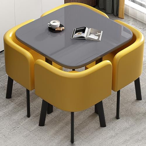 Modernes Bürotisch und Stuhl-Set mit rundem Empfangstisch und Konferenztisch, 70 cm, C1