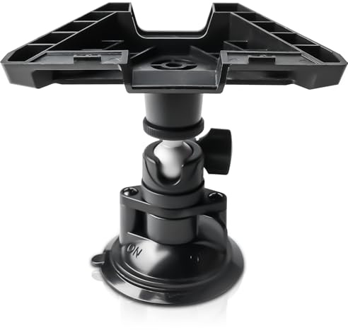 GBKDQQ Halterung für Starlink Mini Smooth RV – 360° Drehbarer Aluminium Halter mit Saugnapf, Tragbare Halterung für Auto/Dach/Boot, Montage ohne Bohren (Schwarz)