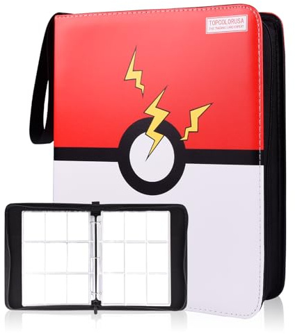 1800 card 9 Pocket Card Binder, Premium Zipper Trading Card Binder, Double Sided 1800 Pocket PU Collection Binder, Collector Album, Card Folder for Sports & Game Cards (1800 card 9 Pocket)