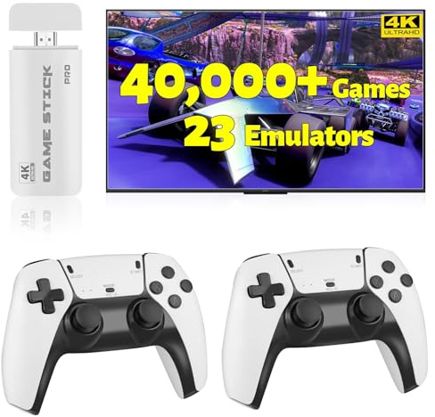 HRYYDS 2026 Retro Gaming Console Pro 4K HDMI with 40,000+ Built-in
