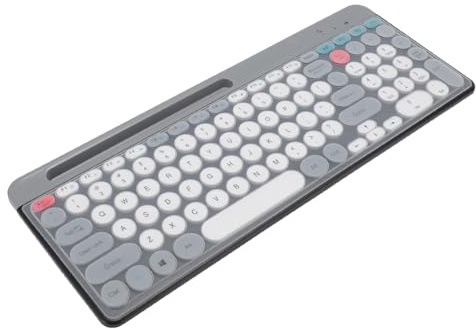 Aumotop Wireless Keyboard and Mouse Set, Full Size Keyboard with 13 Hotkeys, Optical Mouse with Adjustable DPI, Compatible with Above, OS X,