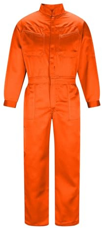 Overol de Trabajo para Hombre Tallas Grandes Mono de Manga Larga con Cremallera y Bolsillos Resistentes a La Suciedad Ropa de Trabajo de Una Pieza Traje de Protección para Pintores Taller Mecánico