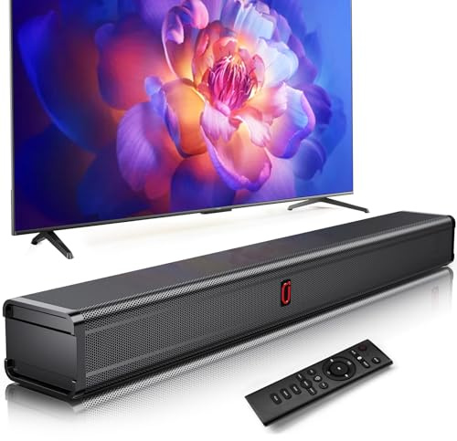 JYX Barre de Son TV 200W Puissance Crête, Soundbar 3.1 Canaux Home Cinéma avec Tweeter + Woofer 4 Pouces, Son Surround et Dialogues Clairs, Bluetooth 5.4, HDMI Arc/Optique/AUX, pour TV, PC