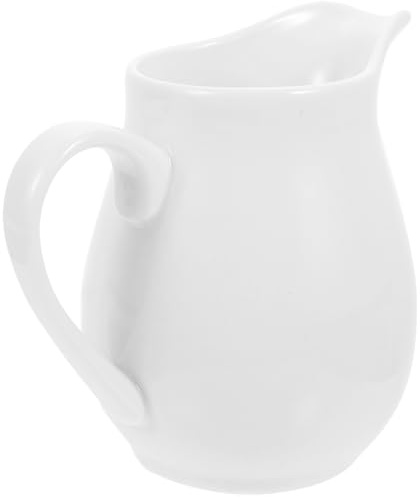 ibasenice Contenitore in Porcellana Bianco per Salse con Design Raffinato, per Conservare Condimenti e Salse in Bar e Negozi Alimentari Stili multipli