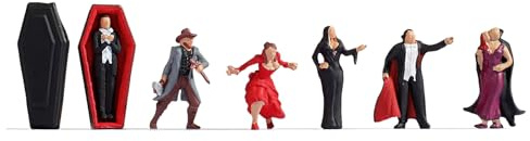 NOCH Figuren-Set „Vampire“, handbemalte Miniaturhelden 1:87 für Spur H0, perfekt für kreatives Basteln und Dioramen