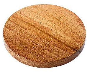 Kerzenteller Holzteller, rund D 10 cm