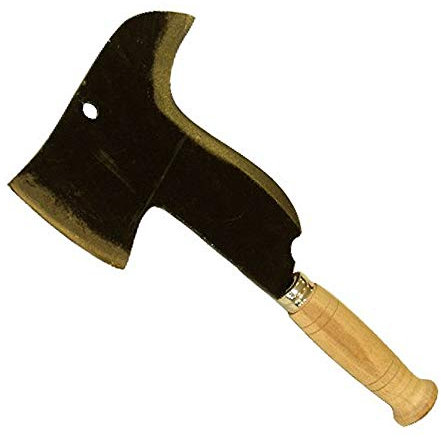 Roncola forgiata pennato foligno Manico Legno L33,5cm bifacciale COLTLB0008