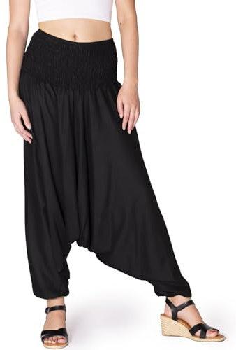 PANASIAM Aladinhose einfarbig Schwarz XL