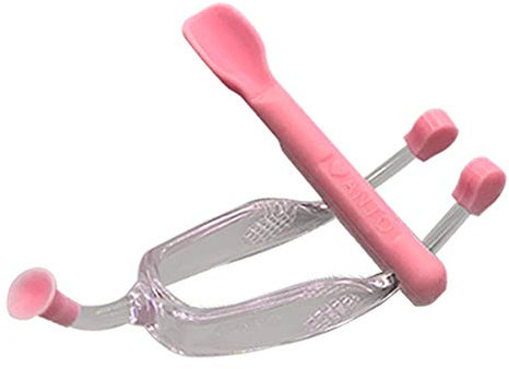 MULOVE Strumento di Rimozione e Inserire le Lenti a Contatto,Include Pinzette con Ventosa e Paletta in Morbido Silicone, per Rimuovere le Lenti a Contatto, per Viaggi e Casa，Rosa