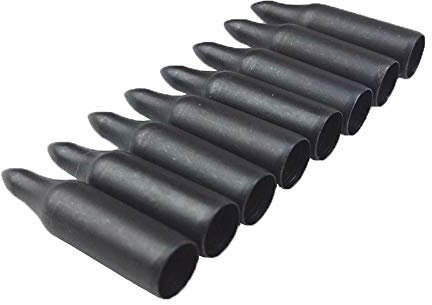 AMEYXGS 24pcs Bogenschießen Pfeilspitzen Jagd Punkte Pfeile Tipps Jagdspitzen Broadheads Zielpunkt für AD 8mm Holzpfeile und Bambuspfeile (Type 2, Black)