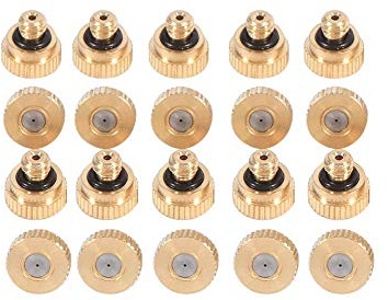 Mist Nozzle-Brass Misting ugelli for il raffreddamento di sistema (0,4 mm) 10/24 UNC giardino 20pcs