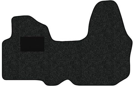 Fußmatten passend für Renault Trafic III Typ EG, FG, JG 3-Sitzer (Baujahr 2014-2024), Robust anthrazit | 1-TLG | Umrandung schwarz