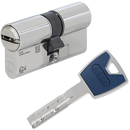 ABUS EC880 Doppelzylinder mit NGF und 3 oder 5 Schlüssel - Wendeschlüssel-Sicherheitszylinder - Sicherungskarte - Modulsystem - mit Farbkappe - Patentschutz bis 2030 - verschiedene Längen