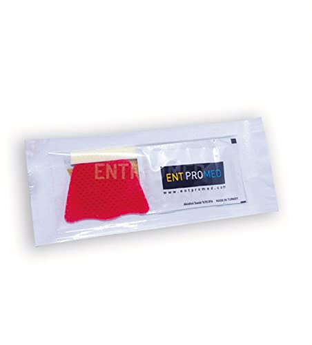 ENTPROMED Thermoplastic External Nasal Splint - Red Colour - a kit, Post Nasal Surgery, Rhinoplasty, Septoplasty, ENT Product. (Medium 41mm x 59mm)