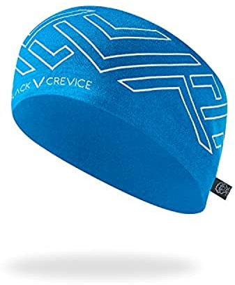 BLACK CREVICE Merino Headband I Stylisches One Size Stirnband I Unisex-Stirnband aus 70% Merino & 30% Polyester I Sport Stirnband I One Size Strick Stirnband