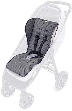 Liebes von priebes Sitzauflage Franz 2in1 | Atmungsaktiver Sitzverkleinerer, universal für Kinderwagen, Buggy, Schonbezug 100% Baumwolle waschbar