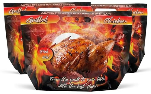 Roast Chicken Bag, Heat Resistant Takeout, 250 unid, 62 Micron