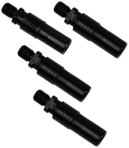 4 Stück Quick Release Adapter Aluminium schwarz Schnellverschluss für Bissanzeiger Banksticks Rutenauflagen