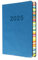 Collins Edge Rainbow ED151.U57-25 - Agenda diaria 2025, tamaño A5, día por página (con citas), color azul claro, agenda diaria con cubiertas suaves al tacto y bordes de páginas de colores