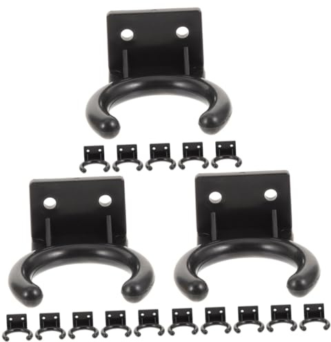 HEMOTON 3 Sets Microphone Wall Mounts Mic Holders for Ktv Home Studio Microphone Hanger Hook Storage Compatible Gaming Mic and Professional