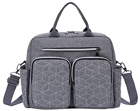 Aby Wickeltasche für Mama und Papa, Baby-Wickeltasche, Reisetasche, Strandtasche, mehrere Taschen, Reisetasche, großer Rucksack für Krankenschwestern für die Arbeit, B, One size