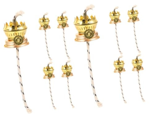 PRETYZOOM 10 Stk Petroleumlampensockel Ersatzteile für Öllampen Lampenbrenner für Petroleumlampe Antike Lampen tischlampe retro lampe Retro-Öllampenhalter Regler für Öllampe Stoff