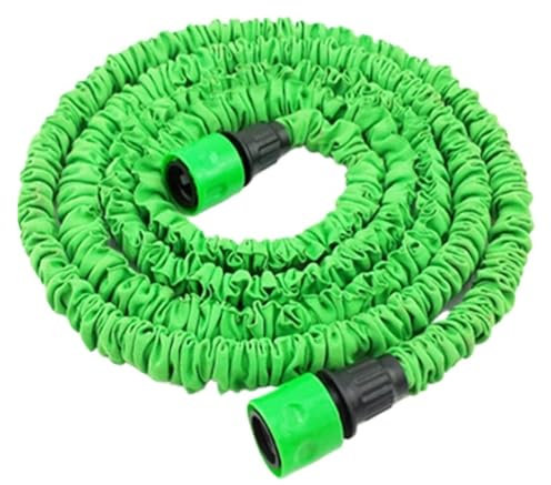 Tubo estensibile retrattile per irrigazione da giardino, flessibile, con connettore rapido, colore blu e verde, 53,3 m