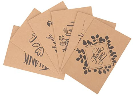 Lurrose 24er-pack Dankeskarten Mit Umschlägen Leere Karten Für Die Von Festivalmitarbeitern