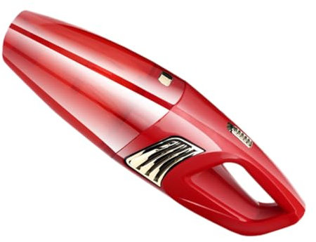 MAGICLULU Aspirateur De Voiture sans Fil Puissant Rouge USB Portable à Main Nettoyage Auto Intérieur Poussière Débris Conducteur Usage Quotidien