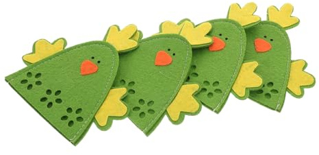 DOITOOL 4pezzi Copriuova Forma Sacchetti Per Conservare Uova Involucri Decorativi Riutilizzabili Per Uova Articoli Per Feste Primaverili