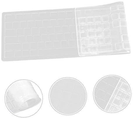 CAXUSD Protector de Teclado Ultrafino Compatible Kb216 para Oficina, Cubierta de Silicona Transparente, Resistente al Calor y Frío, Funda Antipolvo para Teclado Cable, Diseño 1:1