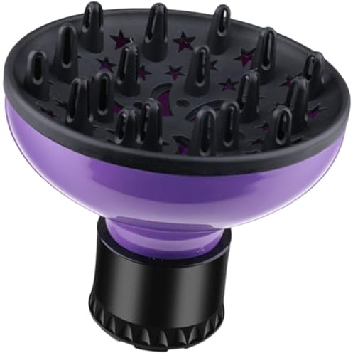 Garneck Universal Hair Dryer Diffuser Hood for Curly Hair with 4.2-6.2cm Diameter Nylon and Pvc Material Uniform Air Flow and Frizz Control