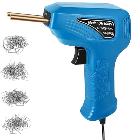 Soldadores Pistola de soldadura de plástico de segunda generación, corte térmico, plantación de clavos, soldadura de grietas, soldadura de grietas DH100W 3 en 1 Soldadura Plástico(Blue)