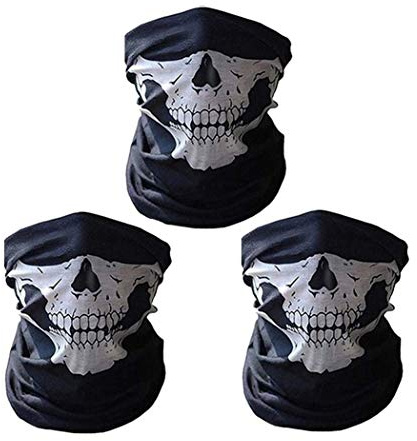 CBValleyol 3pcs Multifonction Tour de Cou Cagoule Microfibre Chapeaux Tube Masque Visage
