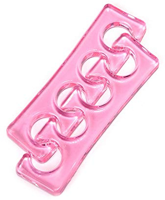 Alexnailart 1 Paar Silikon Zehenspreizer Weichen Durchscheinend Zehentrenner Nail art Maniküre Pediküre Werkzeuge