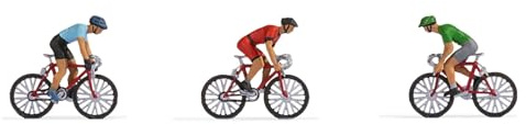 NOCH® H0 Rennradfahrer Figuren, Modellbahn Zubehör H0 1:87 ideal für bewegte Szenen