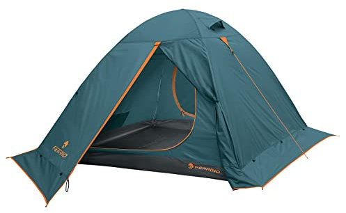 Ferrino 3, Kalahari Tenda, 2 ingressi di Cui 1 con zanzariera Unisex-Youth, Blu