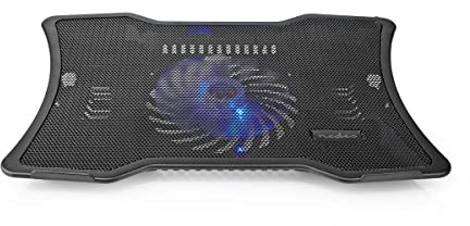 NEDIS NBCR101BK Notebook-Ständer | 1 | Stromversorgung über USB | Anzahl Winkel: 2 | 17 | 1500 U/min | LED