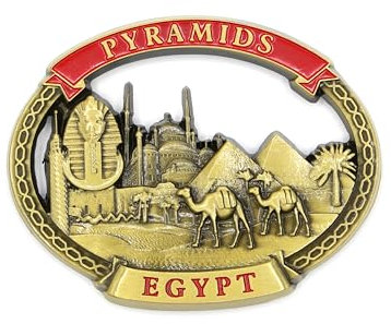 Aimants de réfrigérateur en métal 3D City Souvenir de vacances de campagne Londres Paris NewYork Berlin Dubaï Amsterdam Rome Prague Milan Barcelone Venise (Egypte)