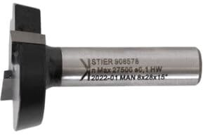 STIER Planfräser HW 8 mm Durchmesser 28 mm NL 7,5 mm 5 Grad
