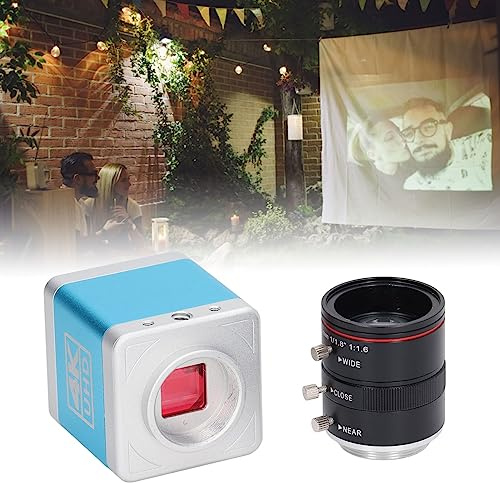 Webcam HD 4K 30FPS avec Grand Capteur, Haute Résolution, Objectif Manuel de 6 à 12 Mm, Conception à Double Trou fileté, Plusieurs Résolutions pour Le Streaming (Prise UE)