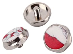 Roter Saxophon Fingerknopf Ersatz 3 Stück Cb52 Metall | Selbstgemacht Reparaturteil für Trompeten Fingerknopf, Praktisches für Instrumentenliebhaber, Rot
