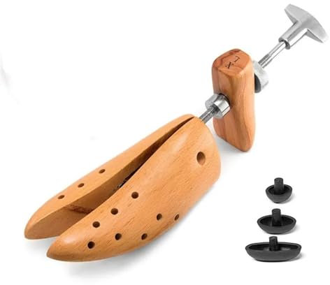 GSJNHY Arbre à Chaussures 1 pièces arbre à chaussures en bois for hommes et femmes chaussures extenseur réglable civière de chaussure Shaper support Sawol 100% hêtre naturel (Color : B Type M(39-41))