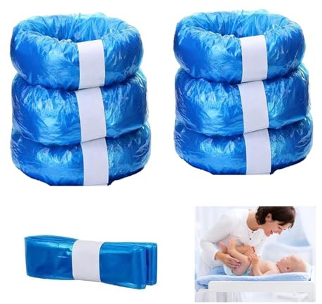 6 Stück Windeleimer Nachfüllkassetten,Nachfüllfolie Windeleimer, Dauerhafte Windel Pail Nachfülltüten Fit für Genie Nachfülltüten, Baby Windel Bin Liner Pails, hält bis zu 1620 Windeln (6-Pack)