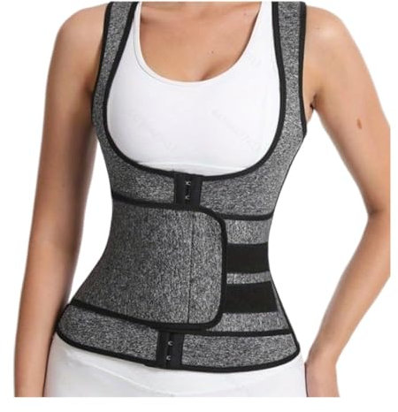 GOOPEEG Bauchweggürtel Stretch Hose Sauna Schweiß Taille Trainer Weste Für Korsett Trimmer Gürtel Sauna Anzug Workout Top Sport Gürtel Body Shaper Bauchweg Mieder(G,XL)