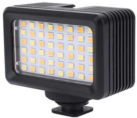 Kameralicht, 40 Meter Tauchlicht IPX8, 2500 K Bis 9000 K LED Kameralichter, 2000 MAh Unterwasserlicht Tauchlicht für Action Kamera